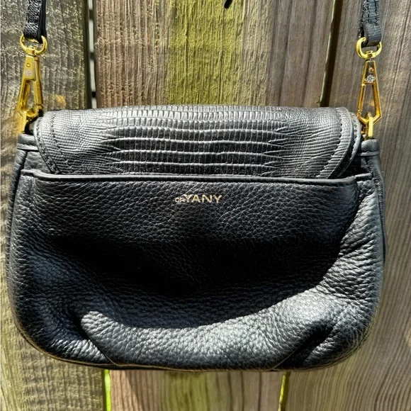 Small Black Leather Oryany Crossbody Bag - Picture 8 of 9